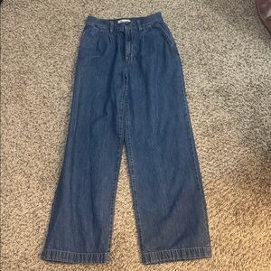 Madewell women’s Baggy Straight Jeans 25 medium wash